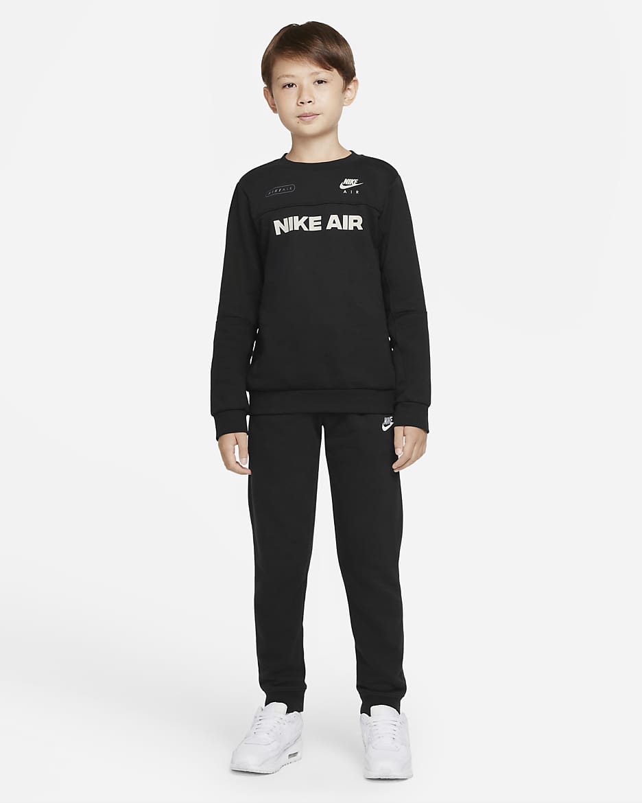 Nike air crew sweatshirt black hotsell